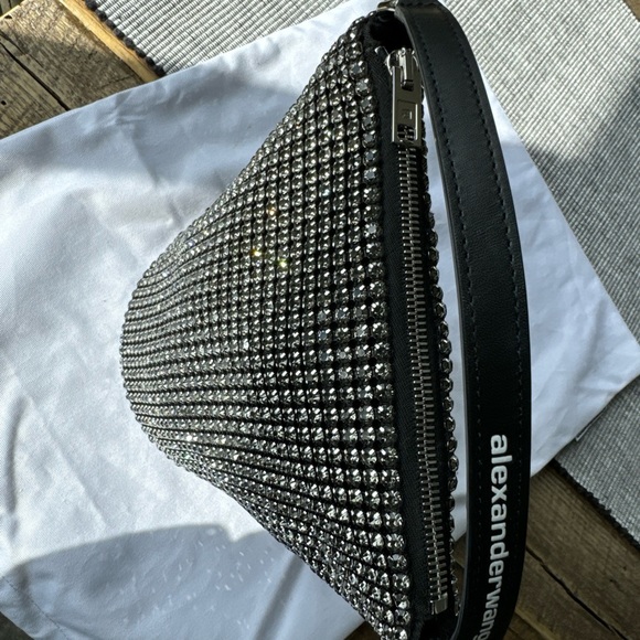 ALEXANDER WANG Mesh Crystal Zip Top Bag - Picture 3 of 8